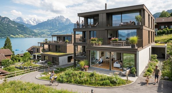 Schweizer häuser: modernes wohnen für hybride lebensstile